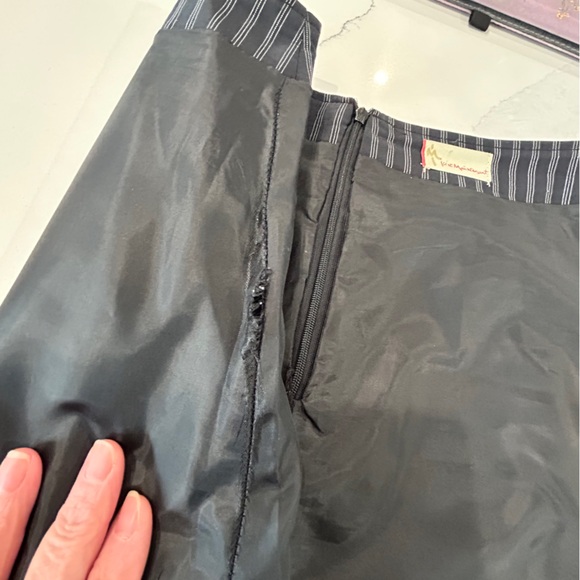 Dark Fairy Princess Pinstriped Steampunk Layered Midi Skirt - Picture 16 of 16